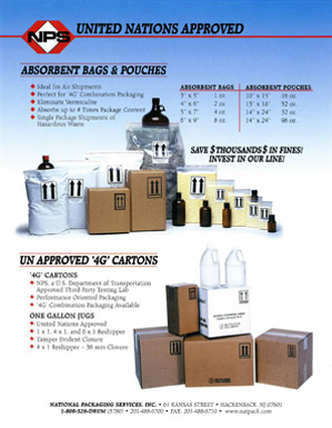 Absorbent Bags & 4G Cartons