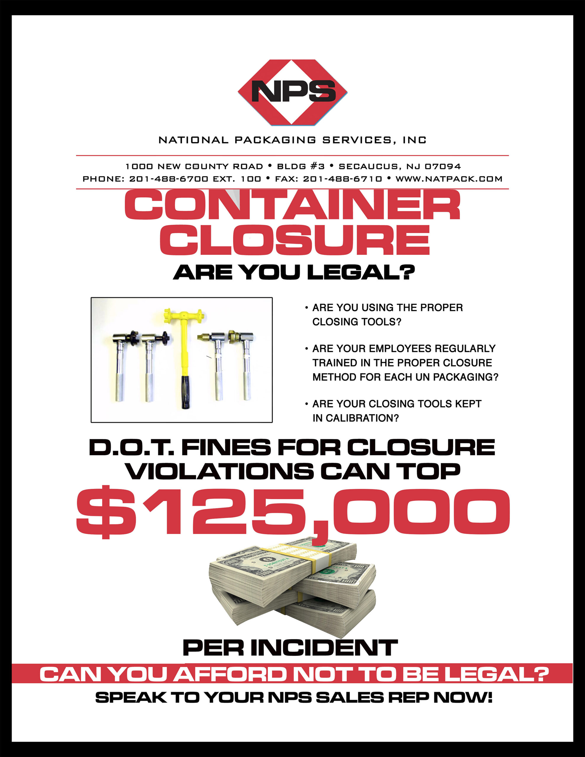 Container Closure – Are You Legal