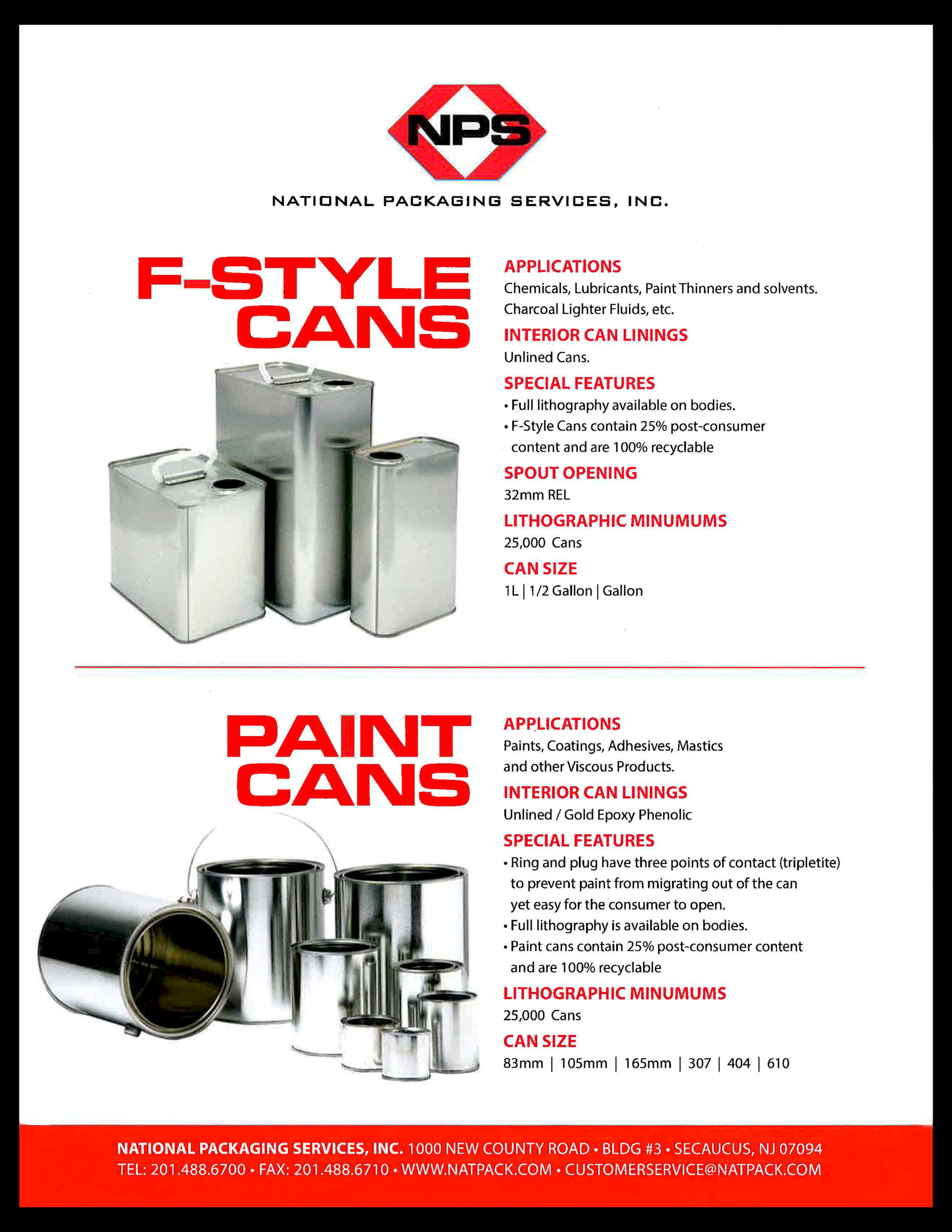 F-Style Cans Paint Cans